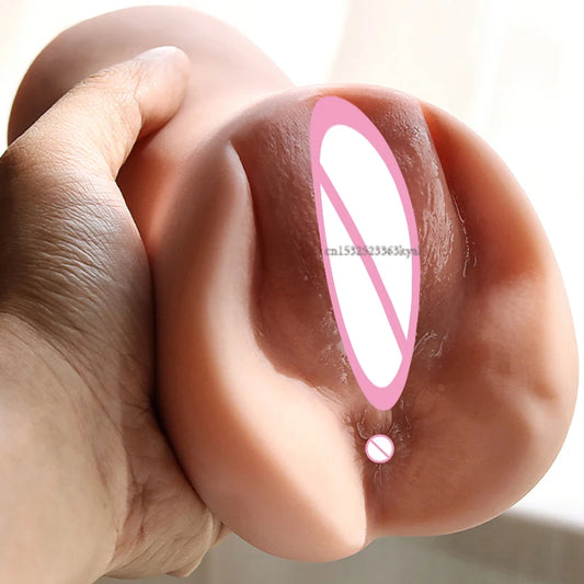 3D Realistic Silicone Vagina Masturbator Cup for Men