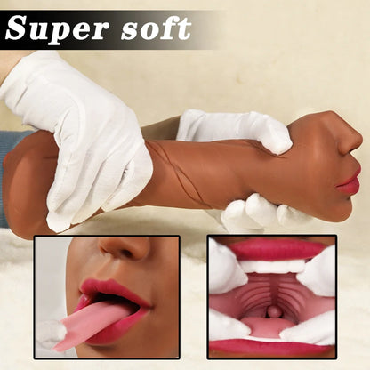 Anal, mouth & Vagina Male Masturbator Sex Toy for Men