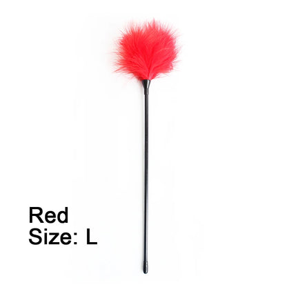 BDSM Feather Tickler Whip Flogger 42cm for Couples Play