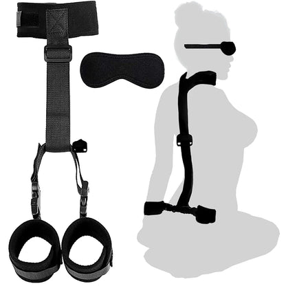 BDSM Handcuffs Wrist to Ankle Restraint Cuffs for Couples