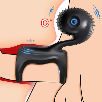 Vibrating Penis Ring for Men, Delay & Erection Toy