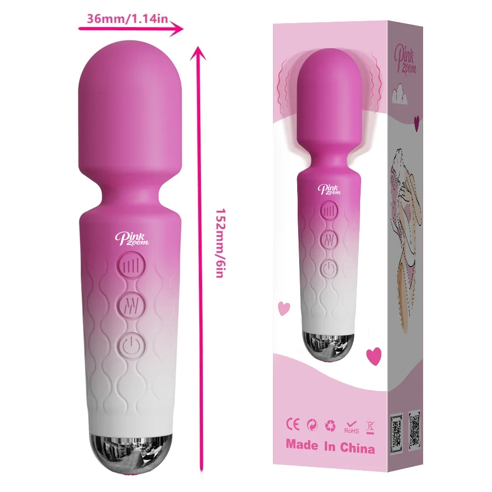 20 Speed AV Magic Wand Vibrator for Women G-Spot & Clit