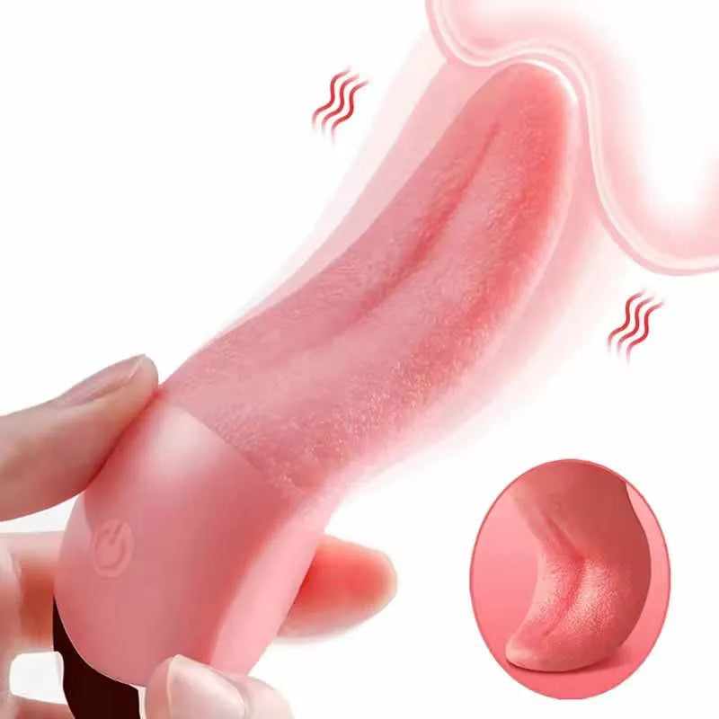 Tongue Licking Vibrator for Women, Clitoral & Nipple Toy