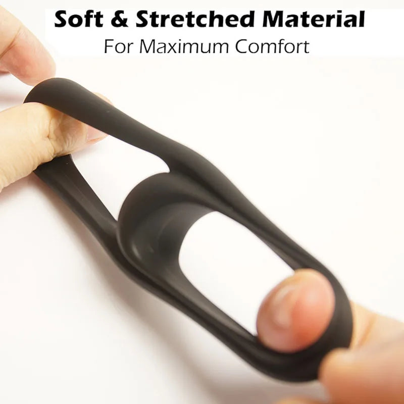 Silicone Dual Cock Ring for Men, Delay & Enhancement