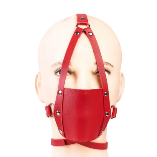 BDSM Harness Ball Gag Set with 42mm Silicone Mouth Gag