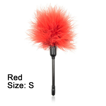 BDSM Feather Tickler Whip Flogger 42cm for Couples Play