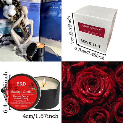 Massage Oil Candle for Stress Relief and Skin Moisturizing