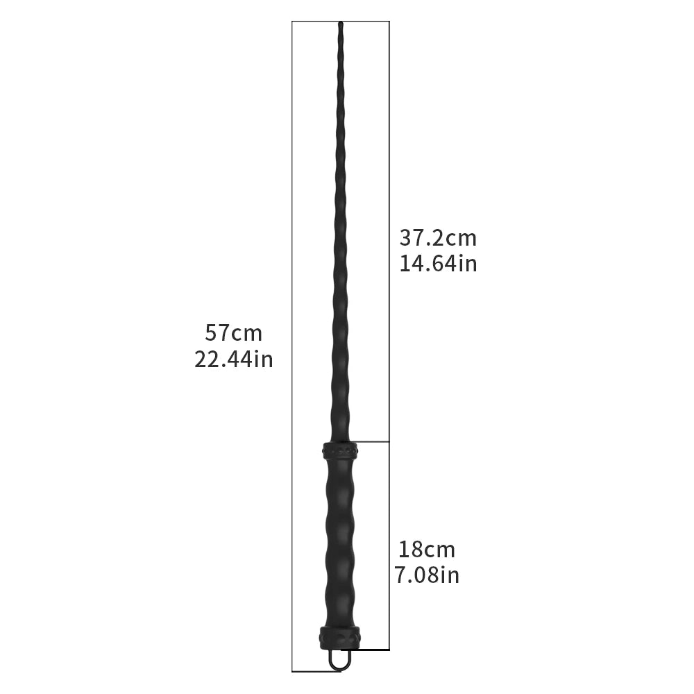 Leather BDSM Flogger Whip with Braid Tails for Spanking Play