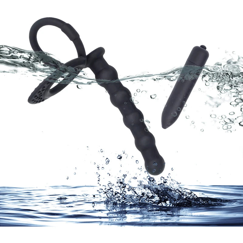 Double Penetration Anal & Vaginal Plug Vibrator for Couples