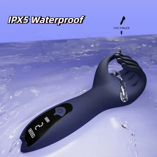 Penis Vibrator & Masturbator Pump with Handle for Men