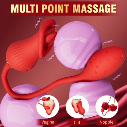 10 Mode Tongue Licking Vibrator for Women, Portable Toy