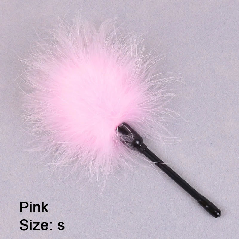 BDSM Feather Tickler Whip Flogger 42cm for Couples Play