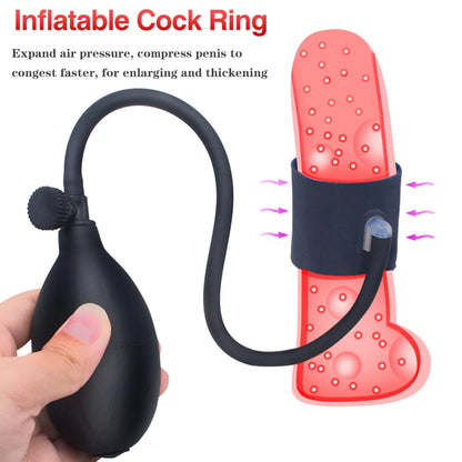 Inflatable Cock Ring & Penis Extender for Men’s Pleasure
