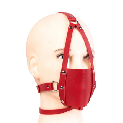 BDSM Harness Ball Gag Set with 42mm Silicone Mouth Gag