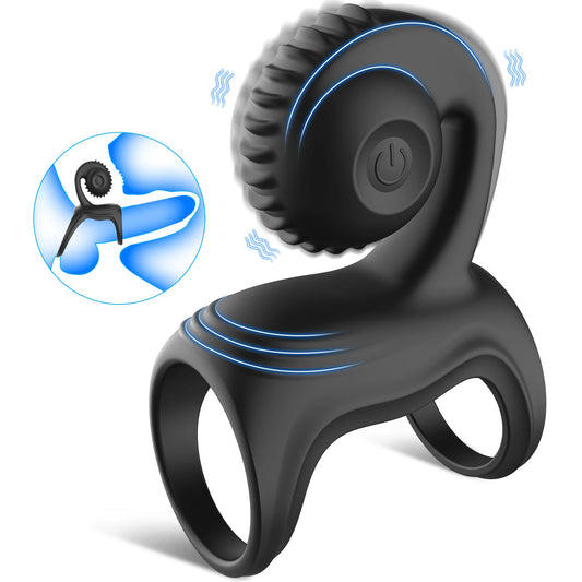 Vibrating Penis Ring for Men, Delay & Erection Toy