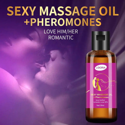 Purple Couple Massage Oil Relaxing Essential Spa Care