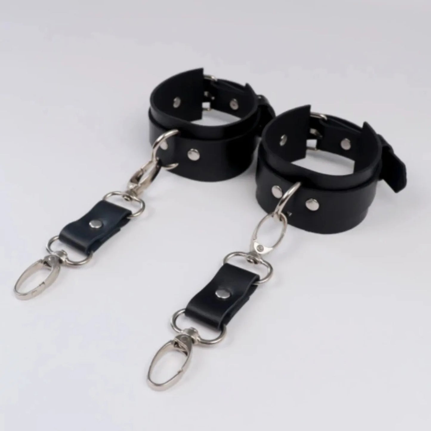 PU Leather Handcuffs Body Harness Straps BDSM Kit