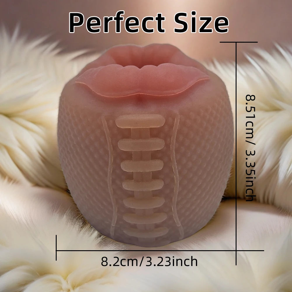 Realistic 3D Male Masturbator Cup, Oral & Vagina Toy