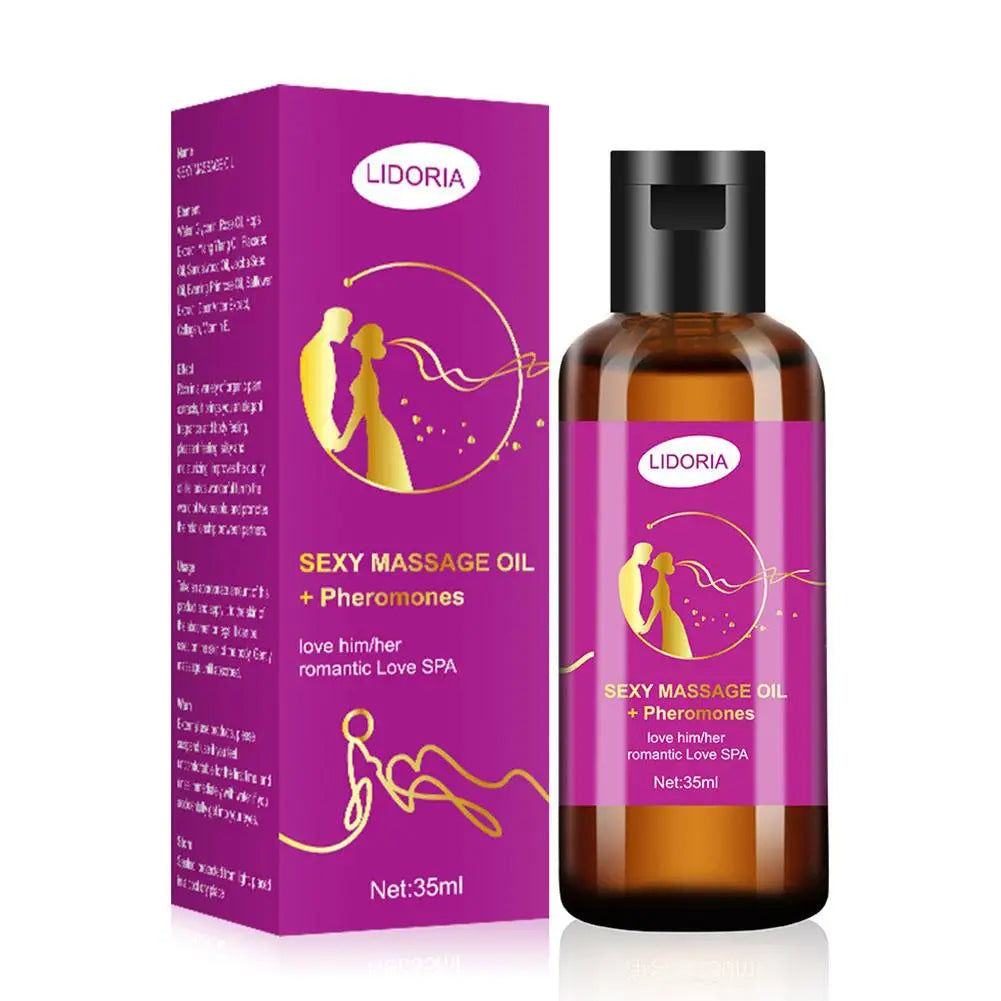 Purple Couple Massage Oil Relaxing Essential Spa Care