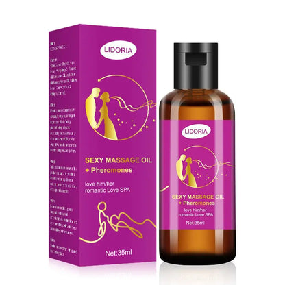 Purple Couple Massage Oil Relaxing Essential Spa Care