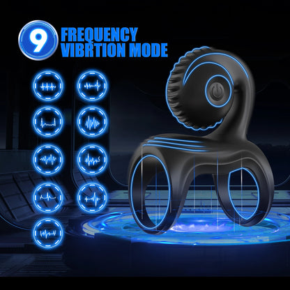 Vibrating Penis Ring for Men, Delay & Erection Toy