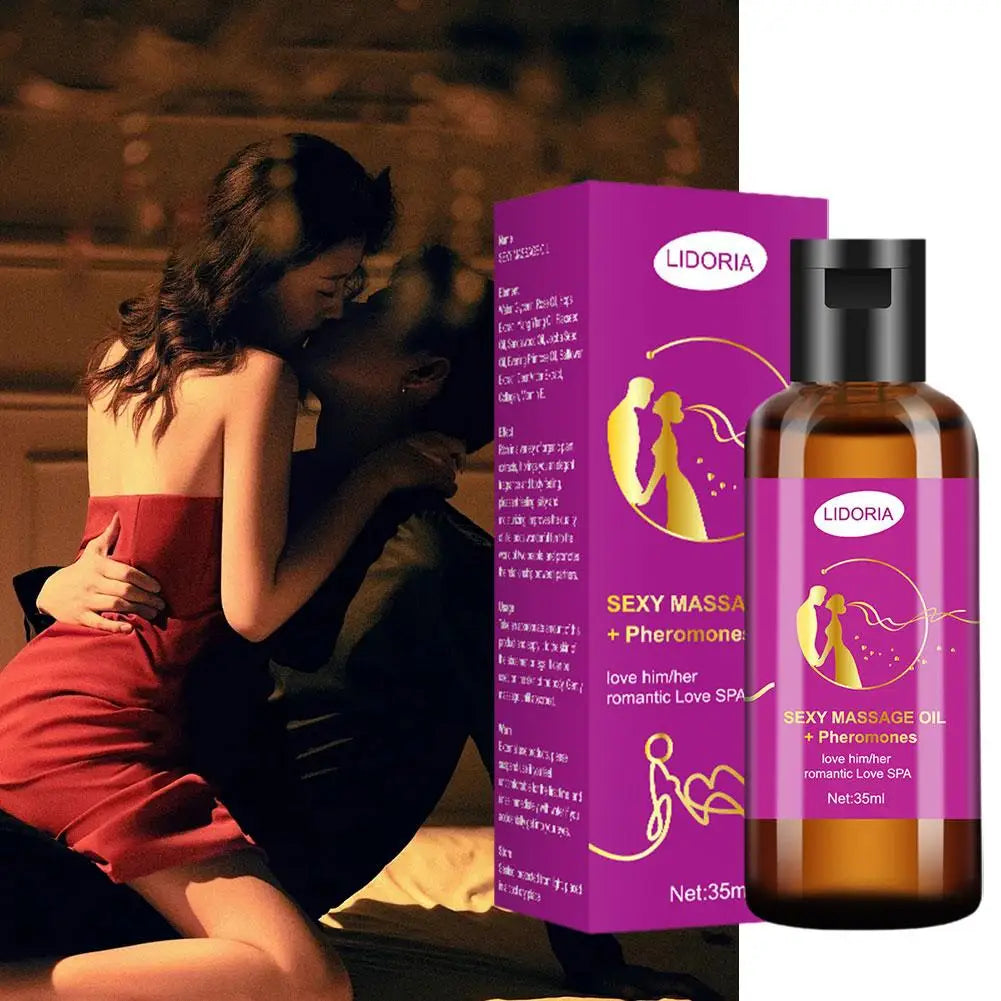 Purple Couple Massage Oil Relaxing Essential Spa Care