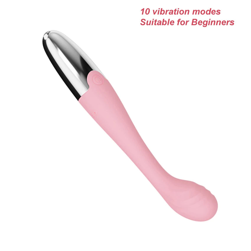 Long Vibrator Dildo for Women, Clitoral & G-Spot Toy