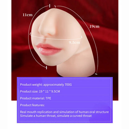 Dual Channel Male Masturbator with Sucking & Blowjob