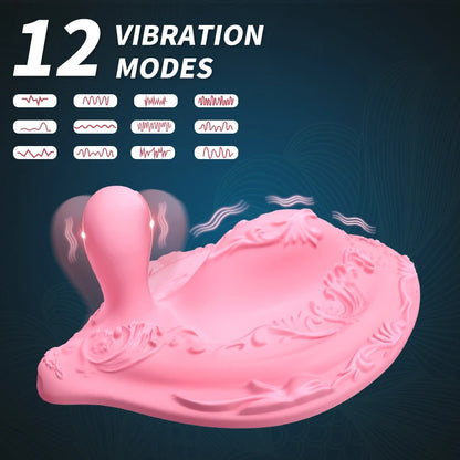 Couples Vibrator with 12 Modes for Multi-Point Stimulation