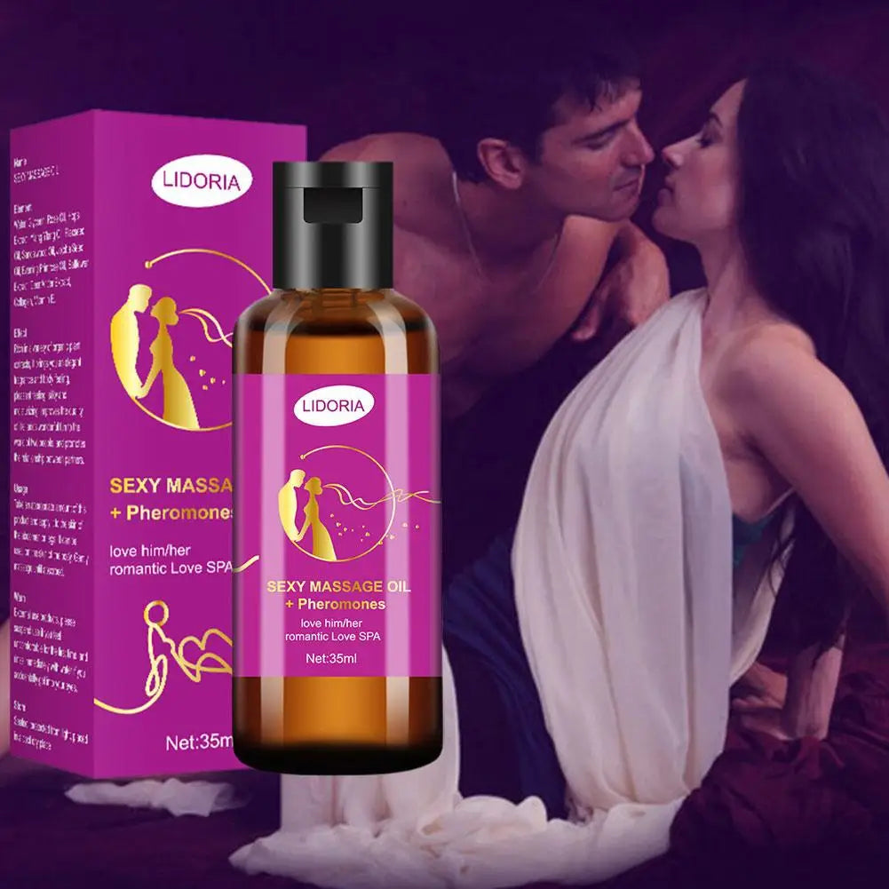 Purple Couple Massage Oil Relaxing Essential Spa Care