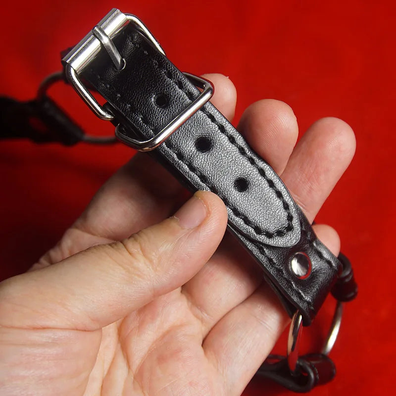 BDSM Ball Gag with Chin Strap Mouth Restraint for Couples