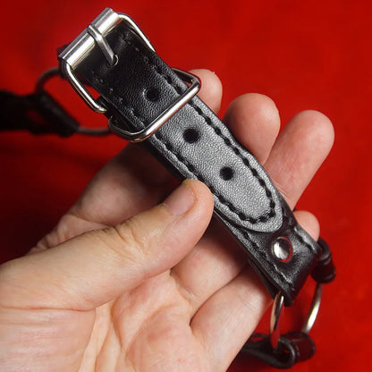 BDSM Ball Gag with Chin Strap Mouth Restraint for Couples